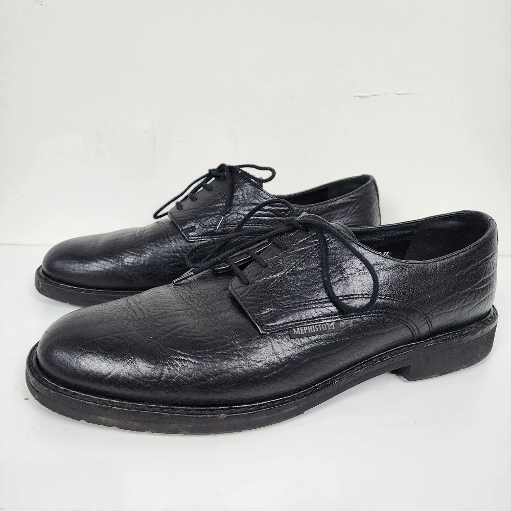 Mephisto Classic Black Leather, Size 12 READ